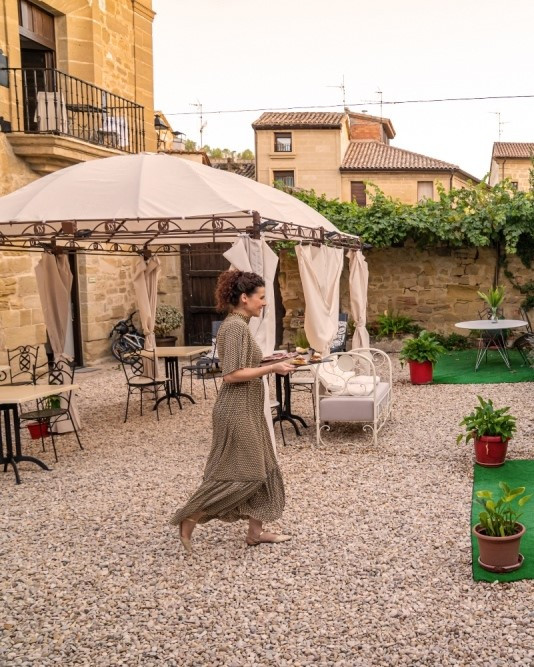 Inside Patio of Hotel Teatrisso 